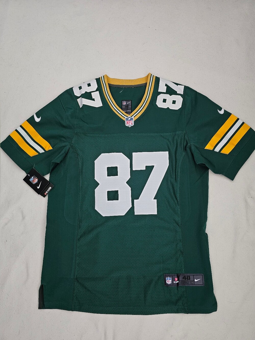 NWT Green Bay Packers JORDY NELSON Nike Authentic NFL-On Field Player Jersey 40
